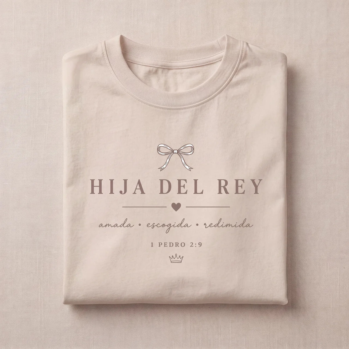 Camisa Oversize Cristiana “Hija del Rey” – Diseño Minimalista Premium