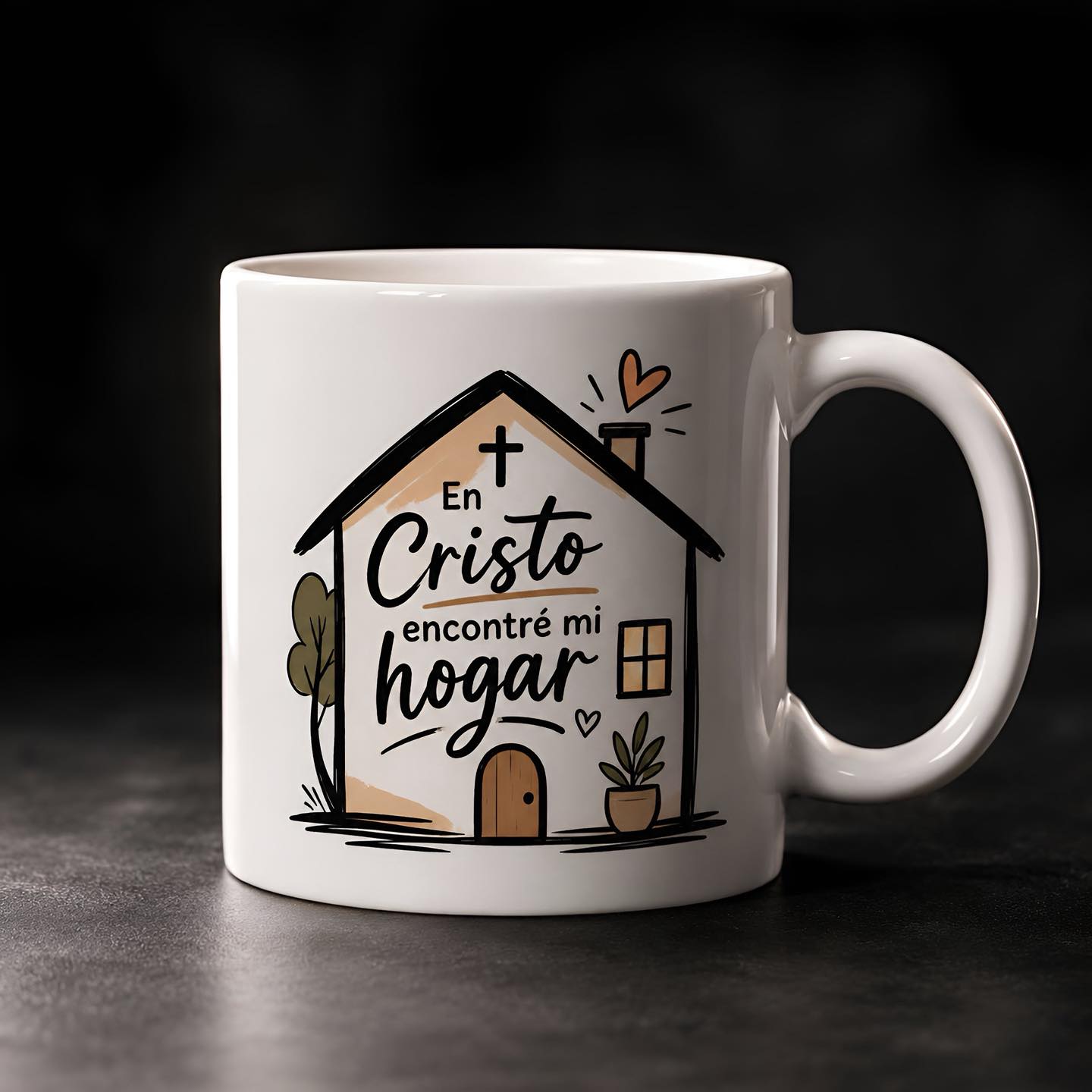 Taza Cristiana – En Cristo Encontré Mi Hogar | Taza de Cerámica 11 oz