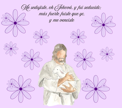 Vaso cristiano “Me sedujiste, oh Jehová” – Jeremías 20:7 - Cristo vive 