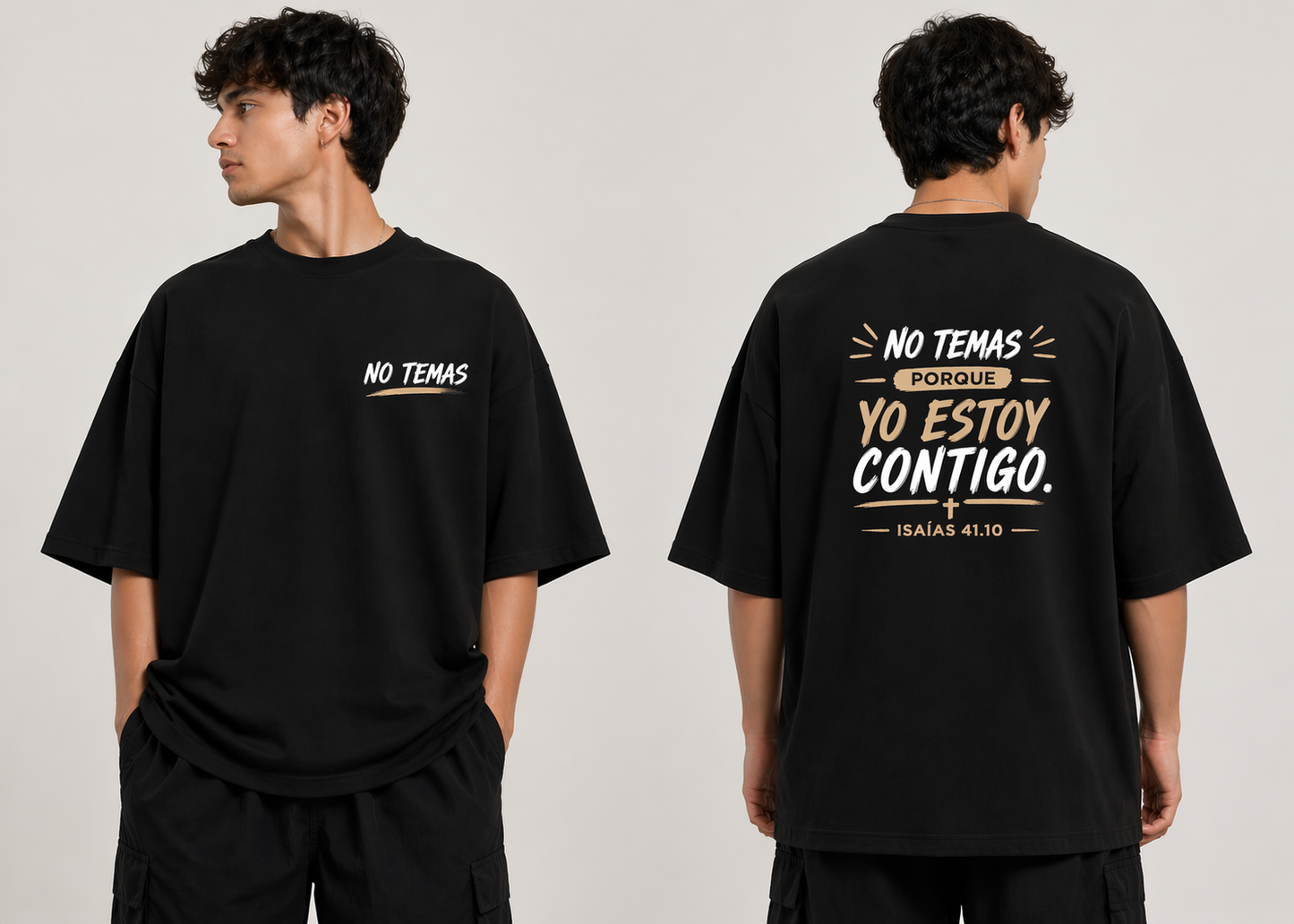 Camisa Oversize No Temas - Isaías 41:10