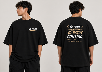 Camisa Oversize No Temas - Isaías 41:10
