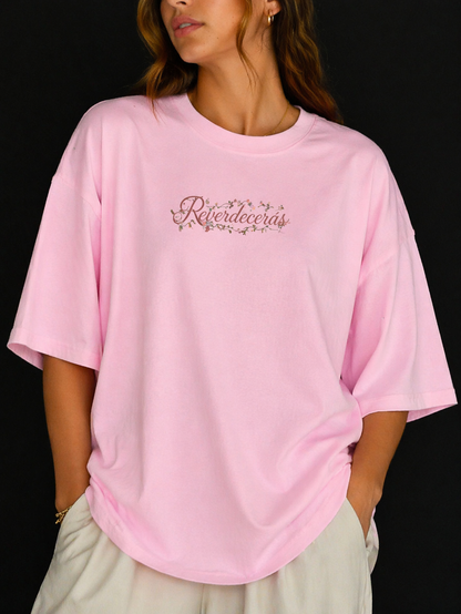 Camisa Oversize Reverdecerás Rosa - Modelo